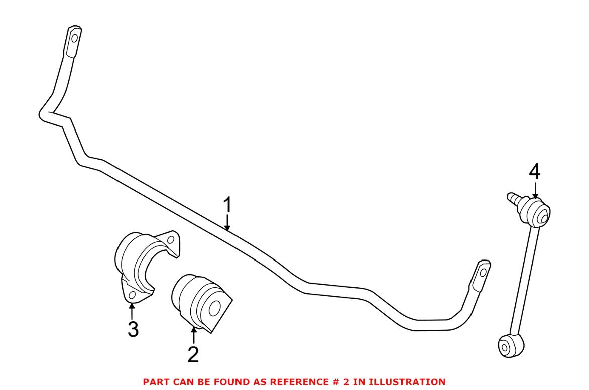 BMW Suspension Stabilizer Bar Bushing - Rear 33356792197